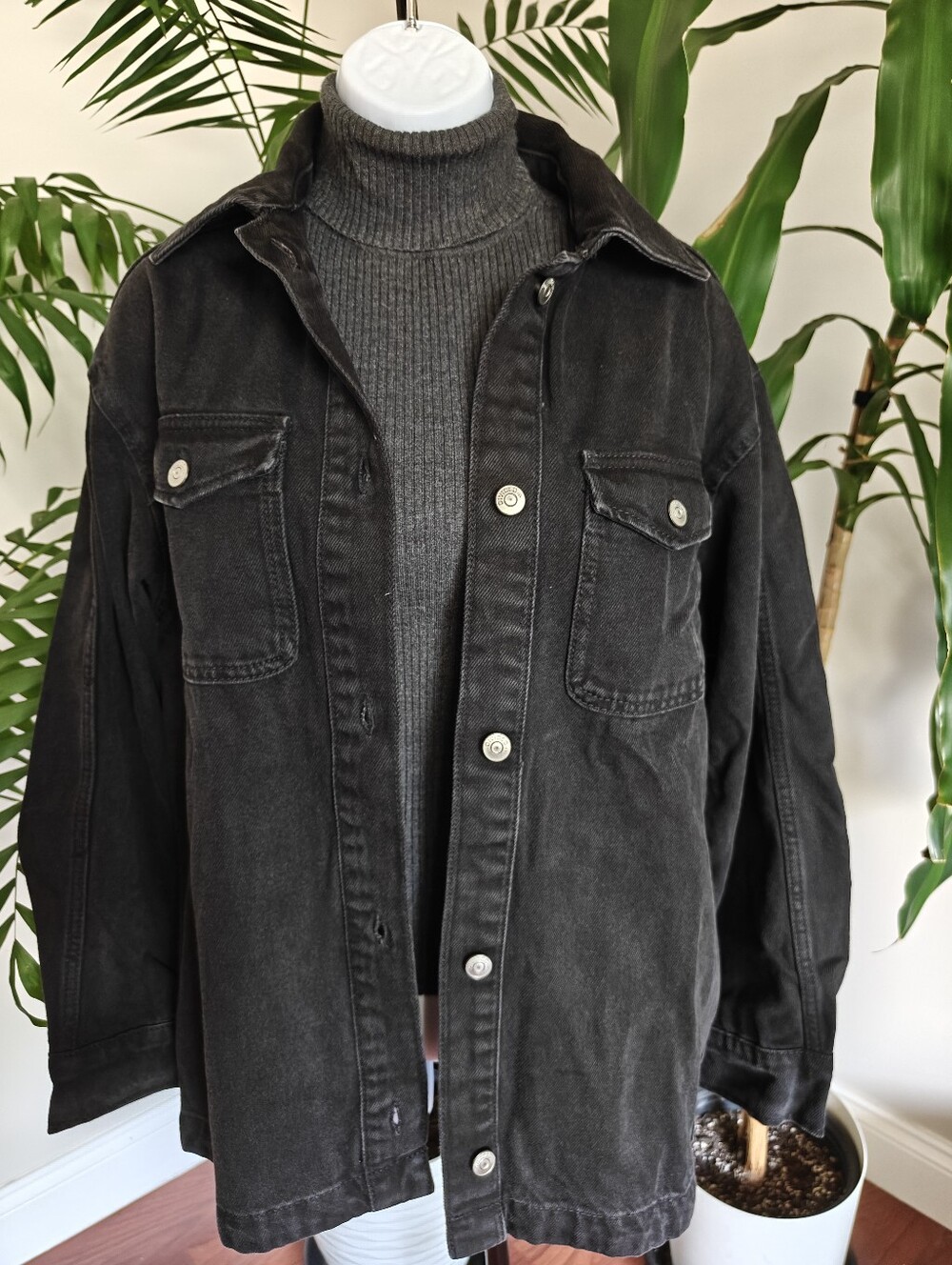 H&M Oversized / Unisex Denim Shacket